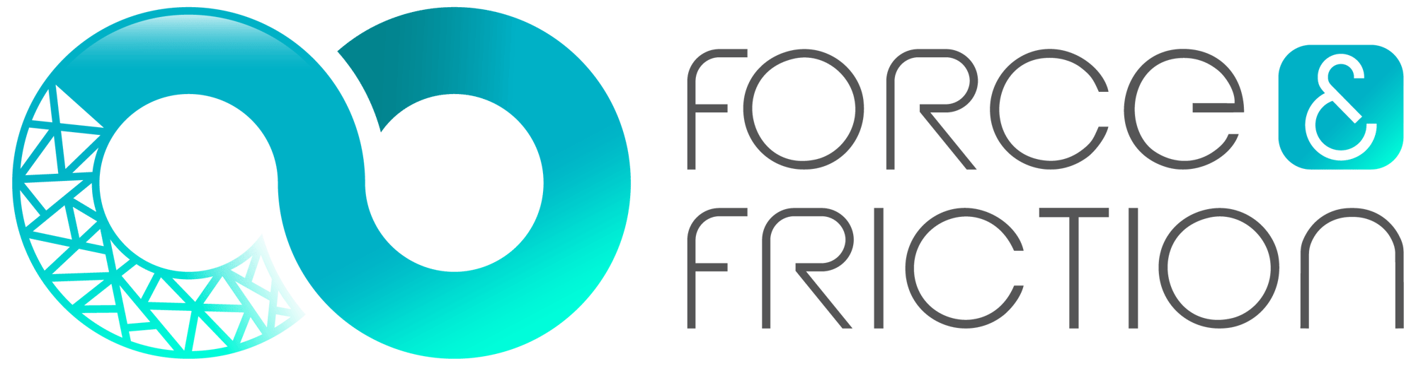 Force & Friction - Branding - Logo (Black) - Teal